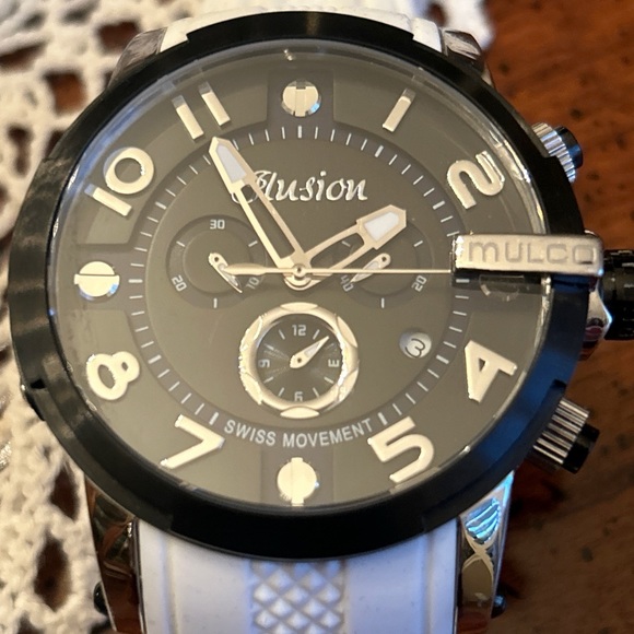 Unisex MW3-12239-015 Ilusion Roll, Analog Display Swiss Quartz White Mulco Watch - Picture 6 of 12